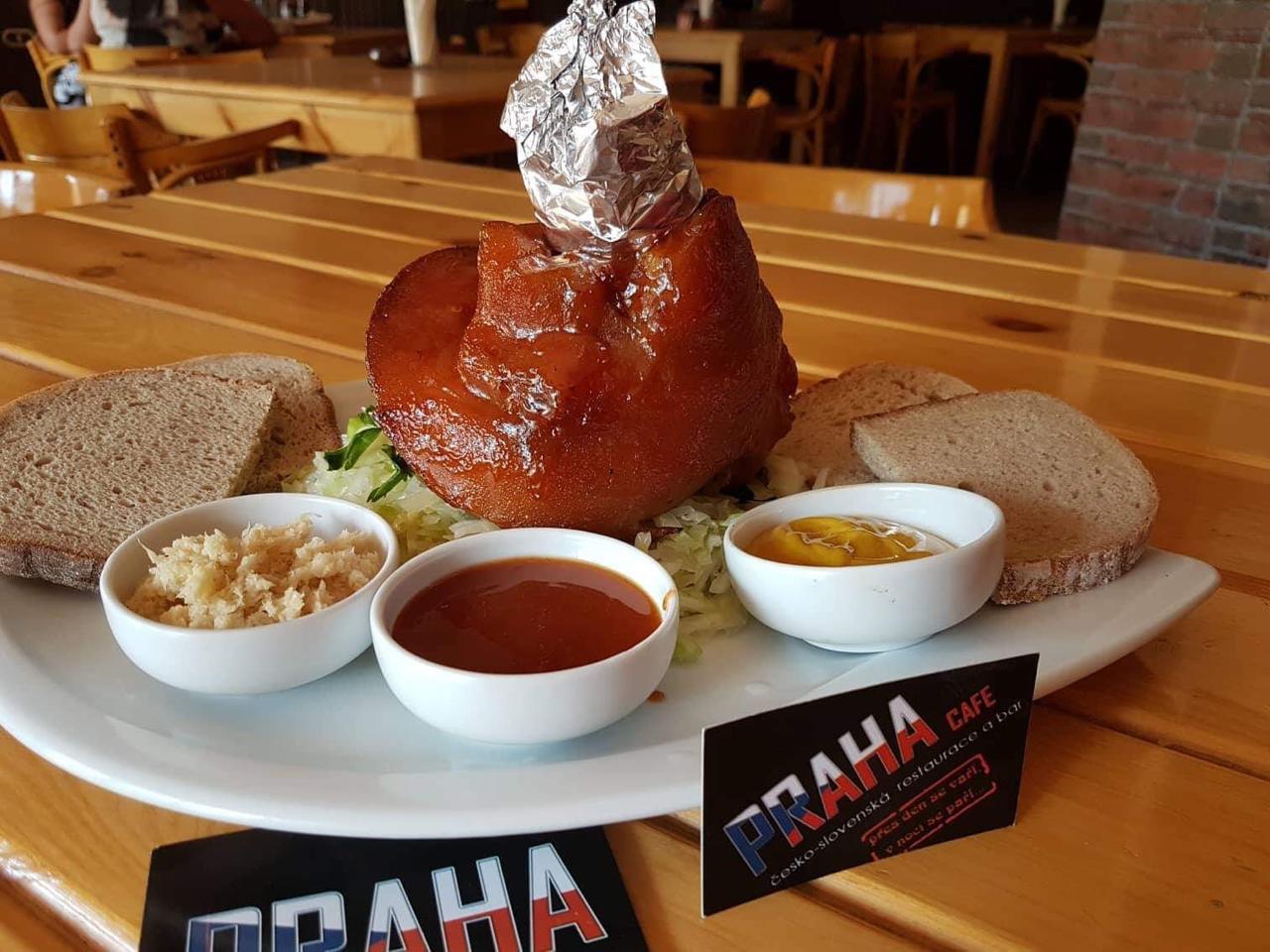 Roasted pork knee — authentic Czech kitchen